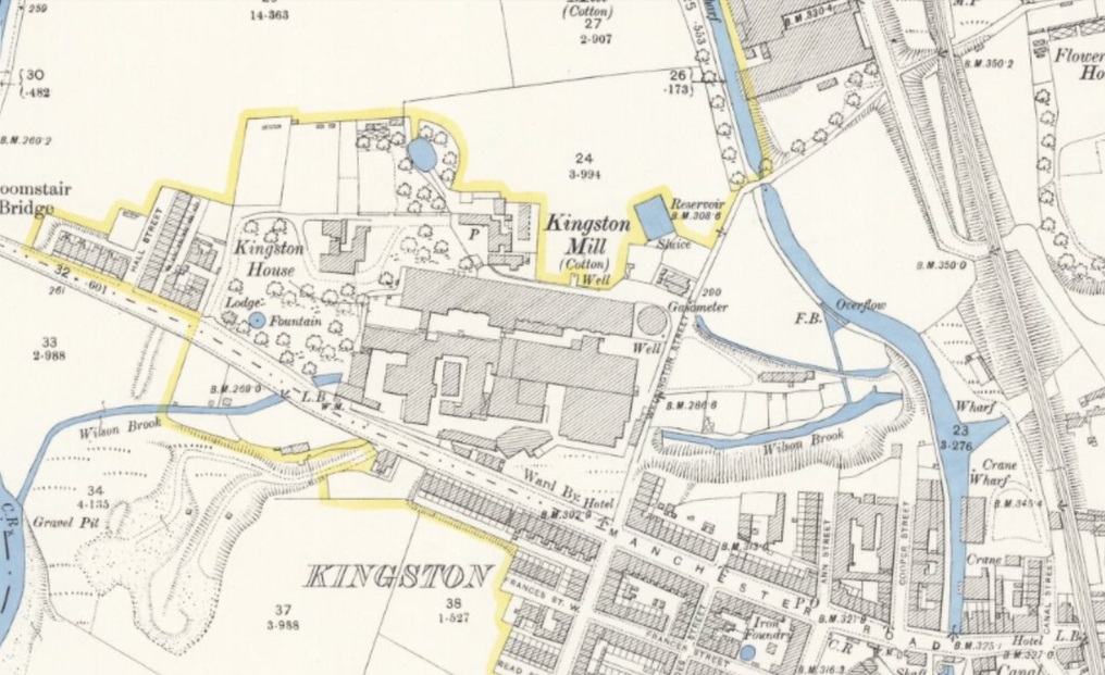 Manchester - Hyde Kingston House : Map credit National Library of Scotland